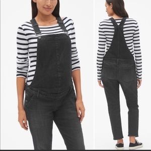 GAP XS Maternity Overalls Washed Black
